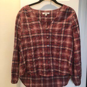 Madewell Red Plaid Shirt
